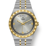 TUDOR Watch TUDOR Royal 41mm Silver Diamond Dial, Stainless Steel Bracelet (M28603-0002)