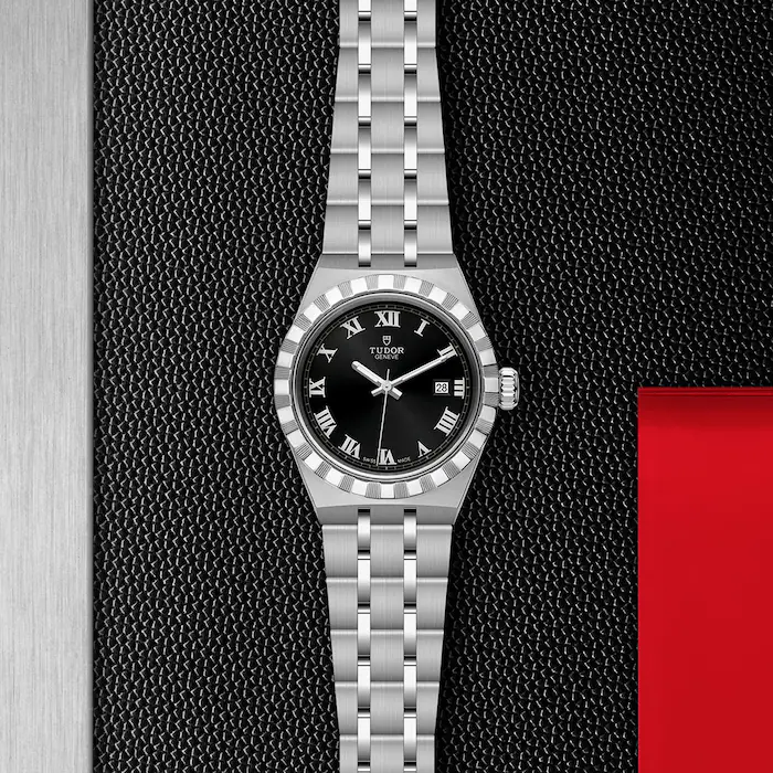 TUDOR Watch Tudor Royal, Black Dial, Stainless Steel Case (M28300-0003)