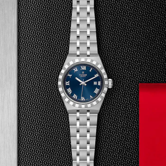 TUDOR Watch Tudor Royal, Blue Dial, Stainless Steel Bracelet (M28300-0006)