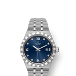 TUDOR Watch Tudor Royal, Blue Diamond Set Dial, Stainless Steel Bracelet (M28300-0007)