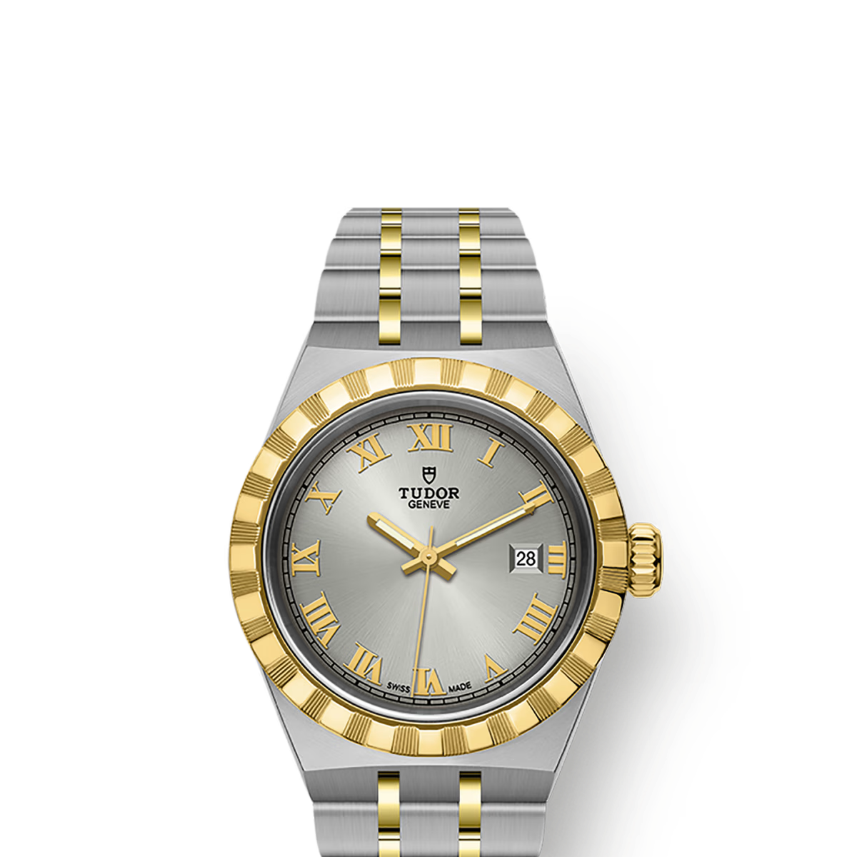 TUDOR Watch Tudor Royal, Silver Dial, Stainless Steel Bracelet (M28303-0001)