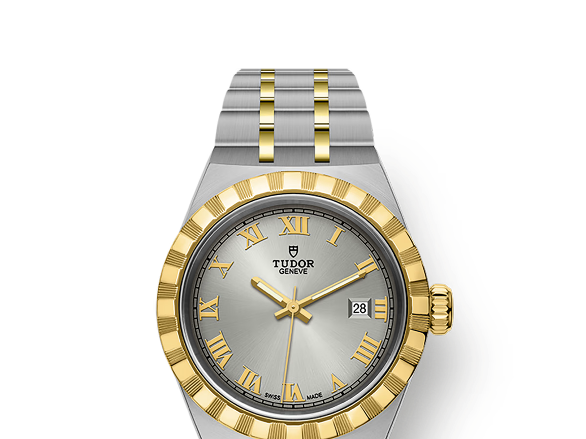 TUDOR Watch Tudor Royal, Silver Dial, Stainless Steel Bracelet (M28303-0001)