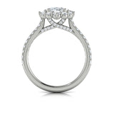 Vlora Engagement Ring Vlora 18k White Gold Oval Halo Engagement Ring Style Mounting