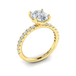 Vlora Engagement Ring Vlora 18k Yellow Gold Oval Engagement Ring Style Mounting