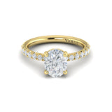Vlora Engagement Ring Vlora 18k Yellow Gold Oval Engagement Ring Style Mounting