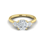Vlora Engagement Ring Vlora 18k Yellow Gold Round Three-Stone Engagement Ring Mounting