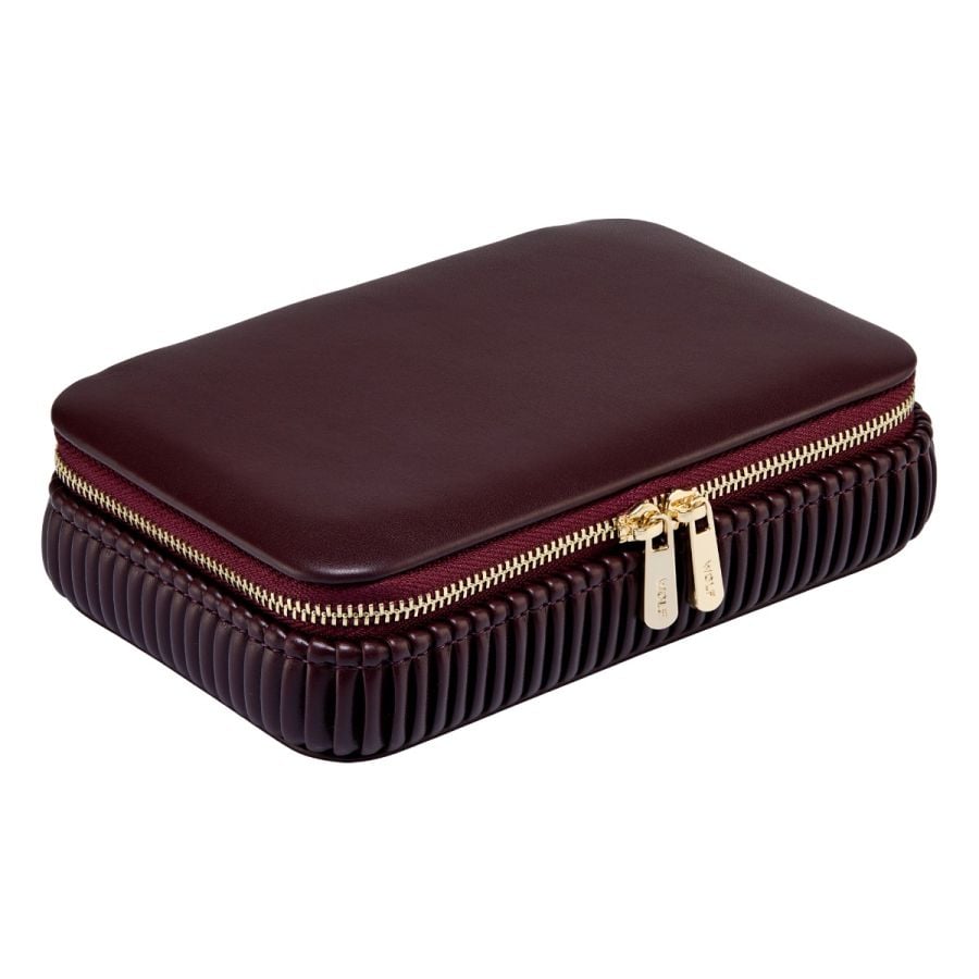 Wolf Designs BORDEAUX JEWELRY ZIP CASE