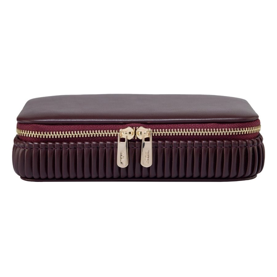 Wolf Designs BORDEAUX JEWELRY ZIP CASE