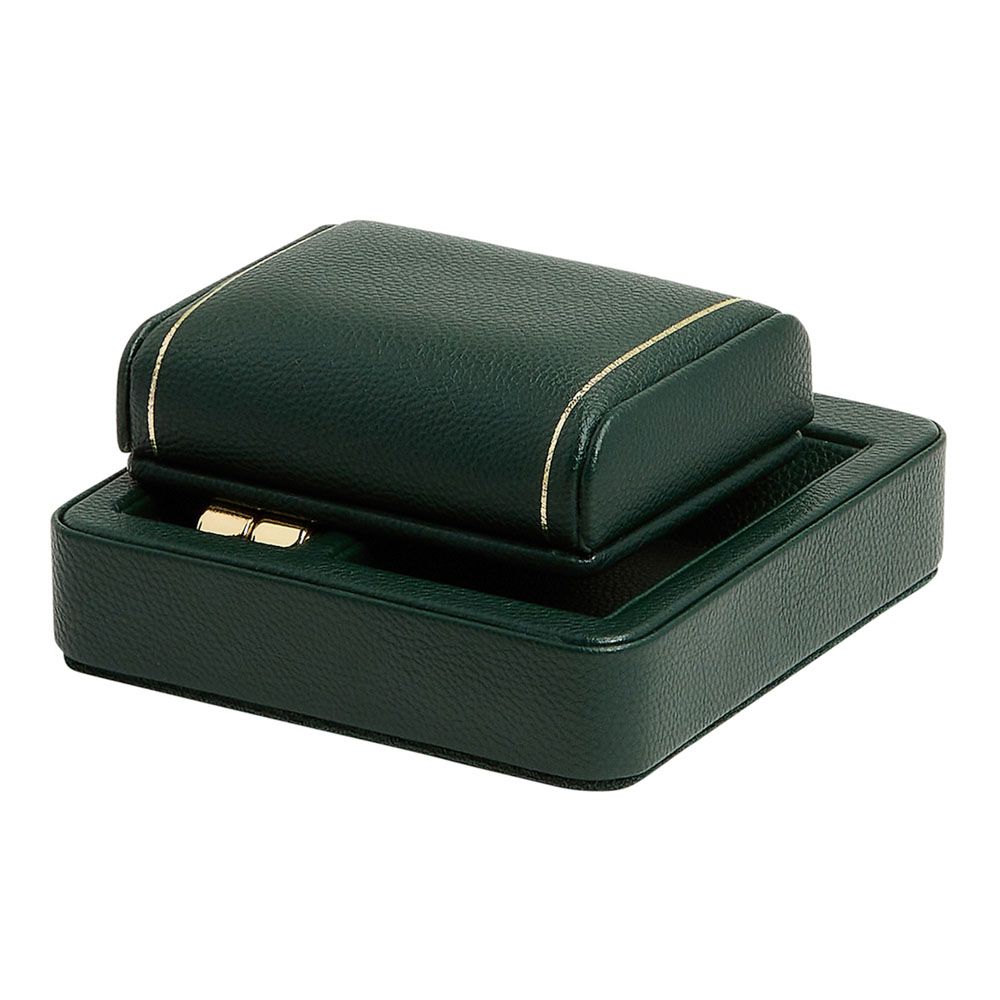 WOLF Designs Giftware WOLF British Racing Single Travel Watch Stand, Green