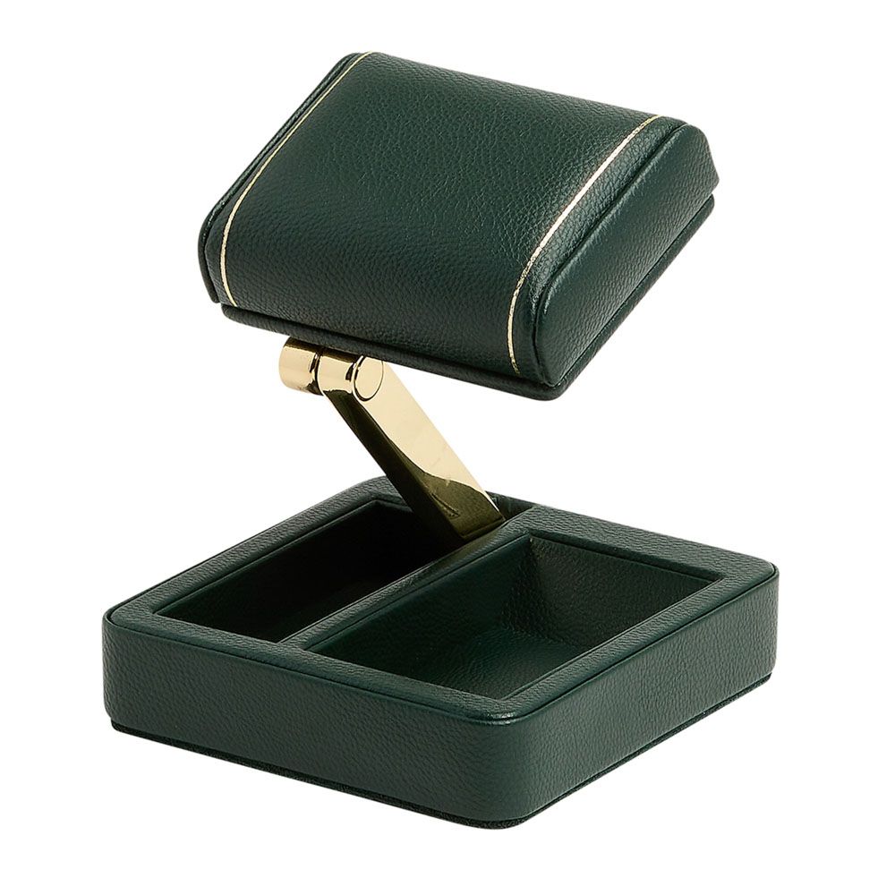WOLF Designs Giftware WOLF British Racing Single Travel Watch Stand, Green