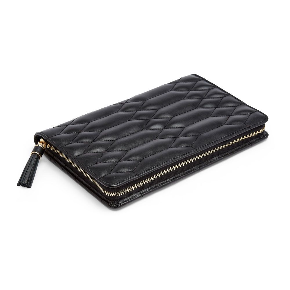 WOLF Designs Giftware WOLF Caroline Large Jewelry Portfolio, Black