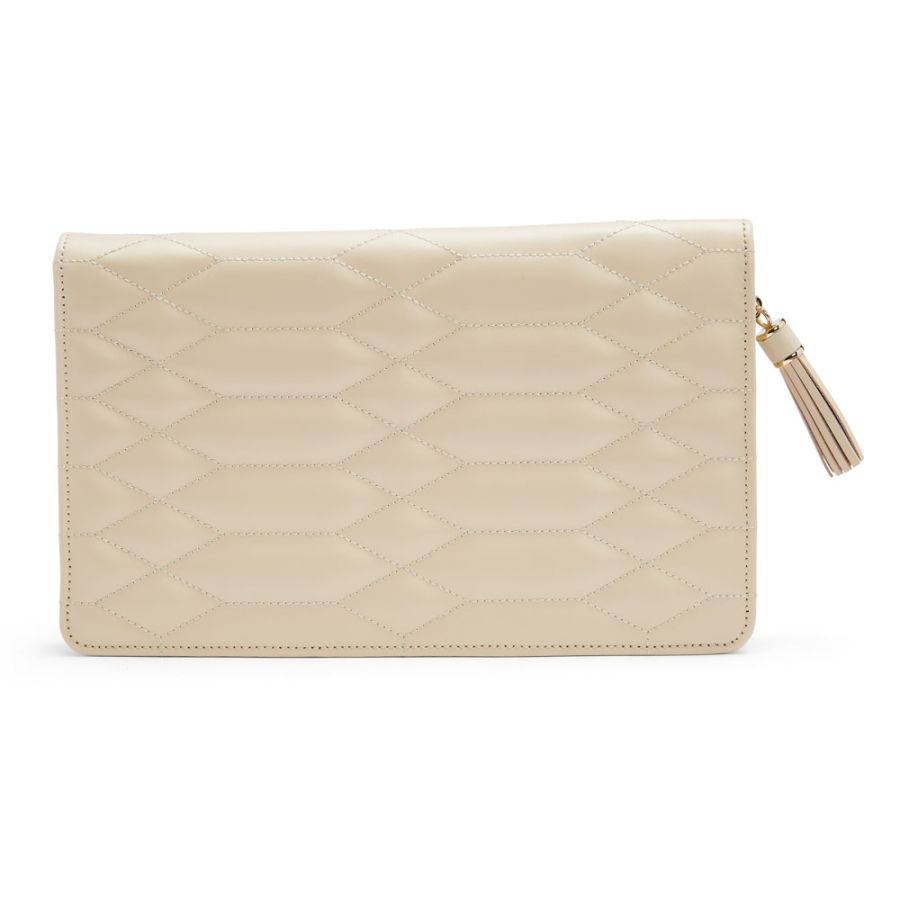WOLF Designs Jewelry Cases Wolf Caroline Large Jewelry Portfolio - Ivory
