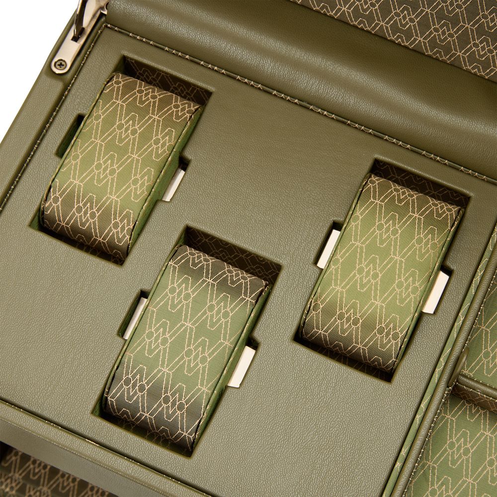 WOLF Designs Giftware WOLF Earth Double Watch Winder, Olive