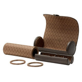 WOLF Designs Giftware WOLF Earth Triple Watch Roll, Coffee