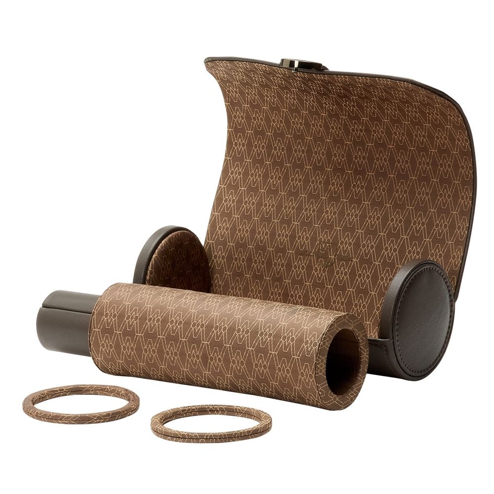 WOLF Designs Giftware WOLF Earth Triple Watch Roll, Coffee