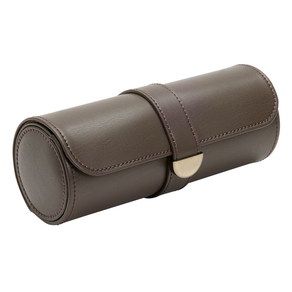 WOLF Designs Giftware WOLF Earth Triple Watch Roll, Coffee