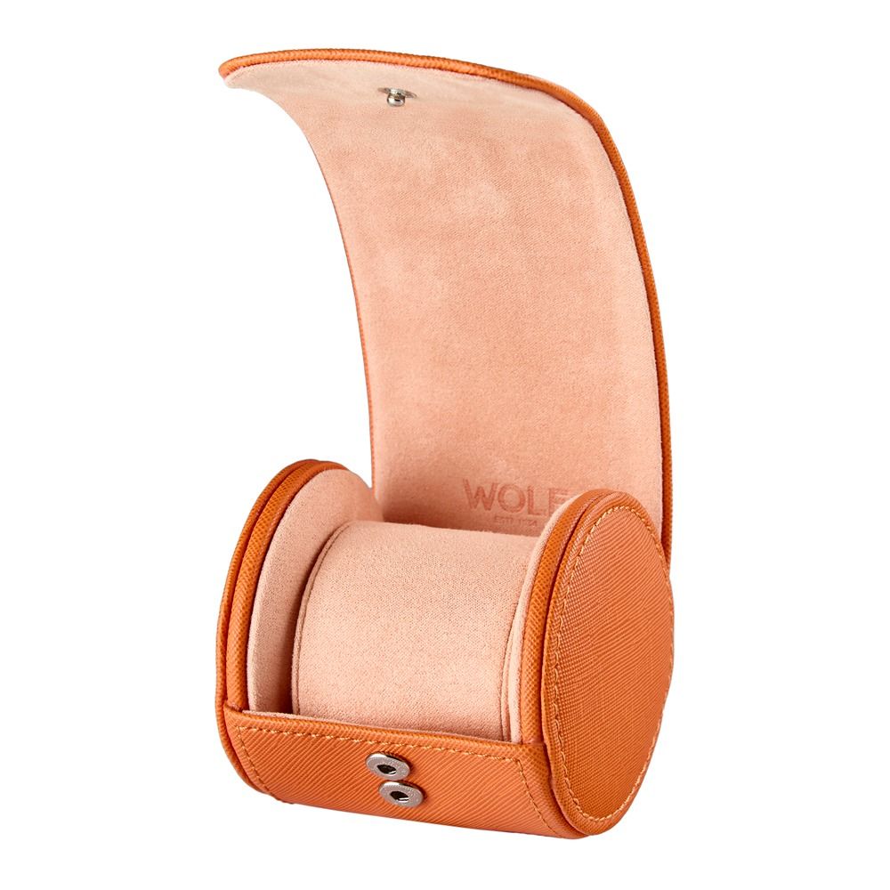 WOLF Designs Giftware WOLF Seltzer Single Watch Roll, Orange/Peach