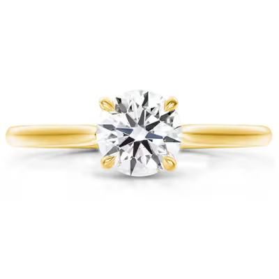 Yellow_Gold_Bare_Band_Round_4_Prong_Engagement_Ring