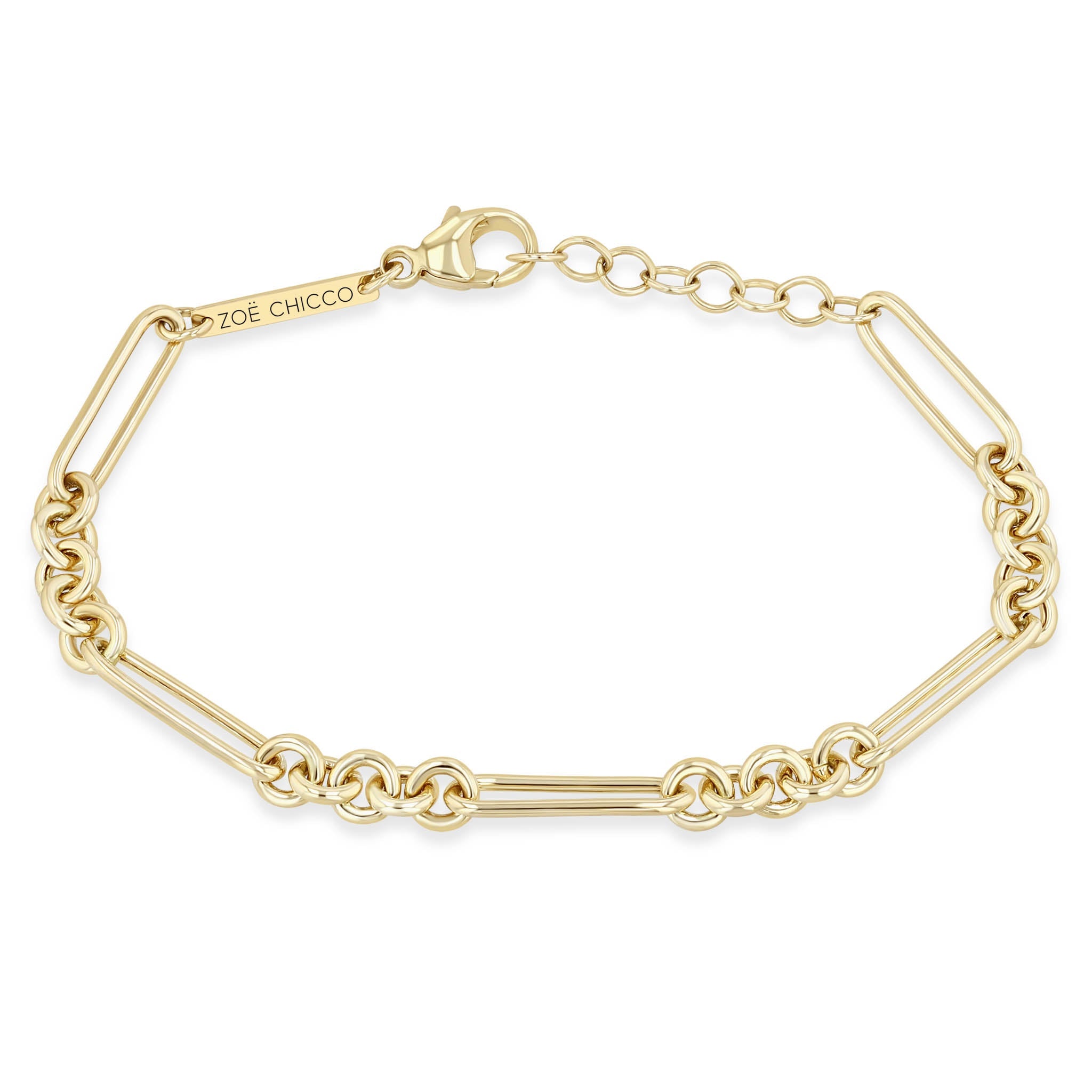 Zoë Chicco 14K Yellow Gold Large Paperclip Rolo Chain Bracelet