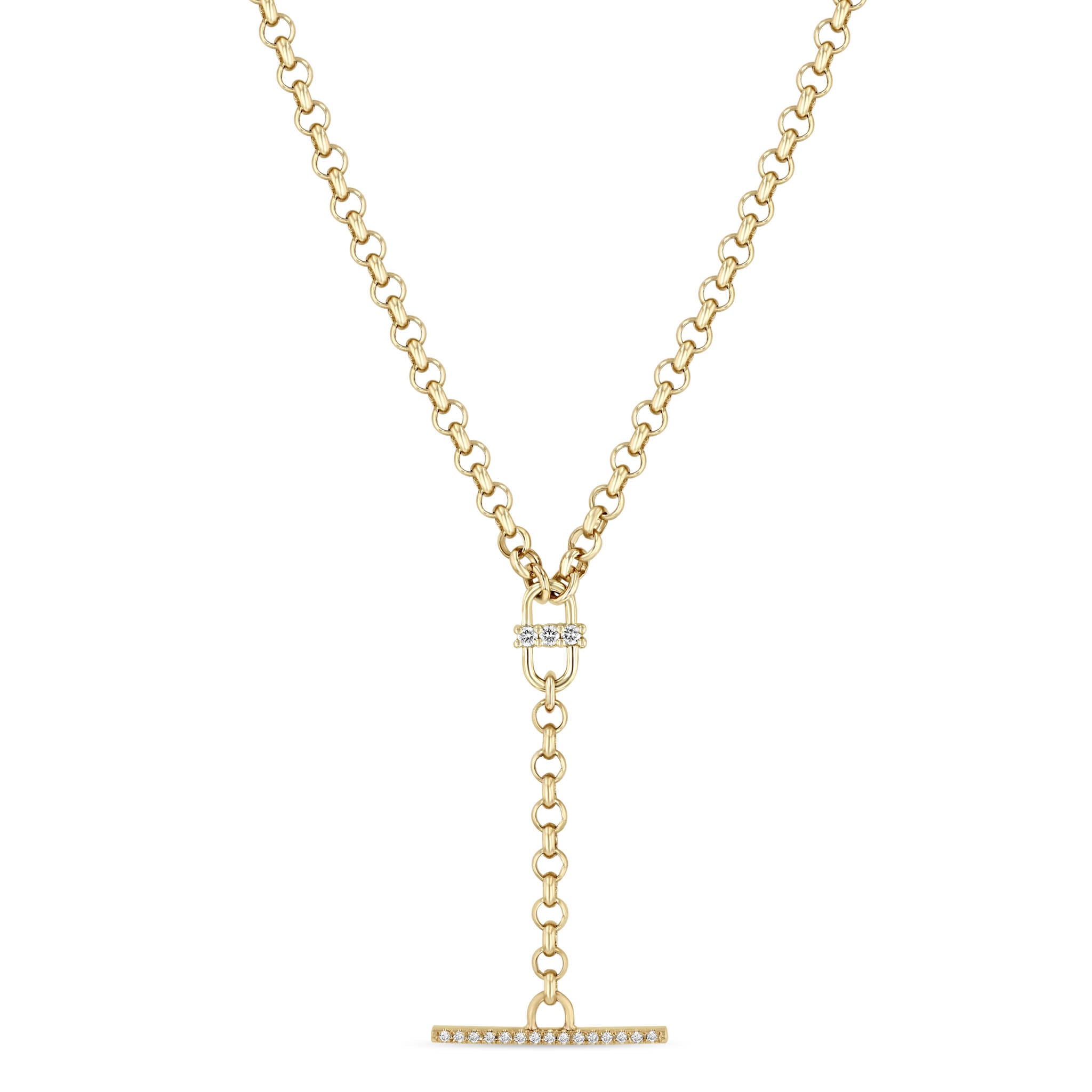 【EO/イオ】Triple chain lariat necklace Y Necklace, Lariat Necklace, Triple Strand Lariat Necklace