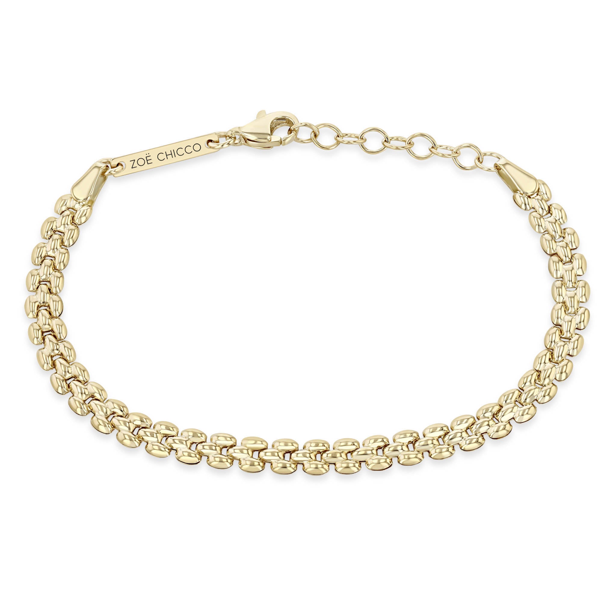 Zoë Chicco 14K Yellow Gold Small Panther Chain Bracelet