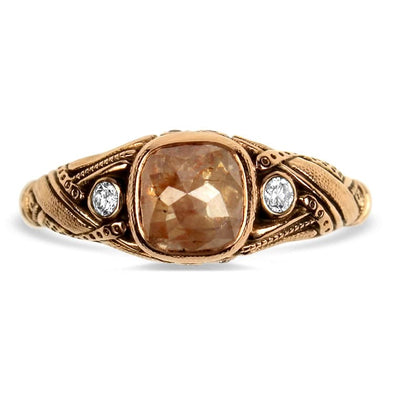 Alex Sepkus Ring 18k Rose Gold Alex Sepkus Rustic Diamond Ring 6.25