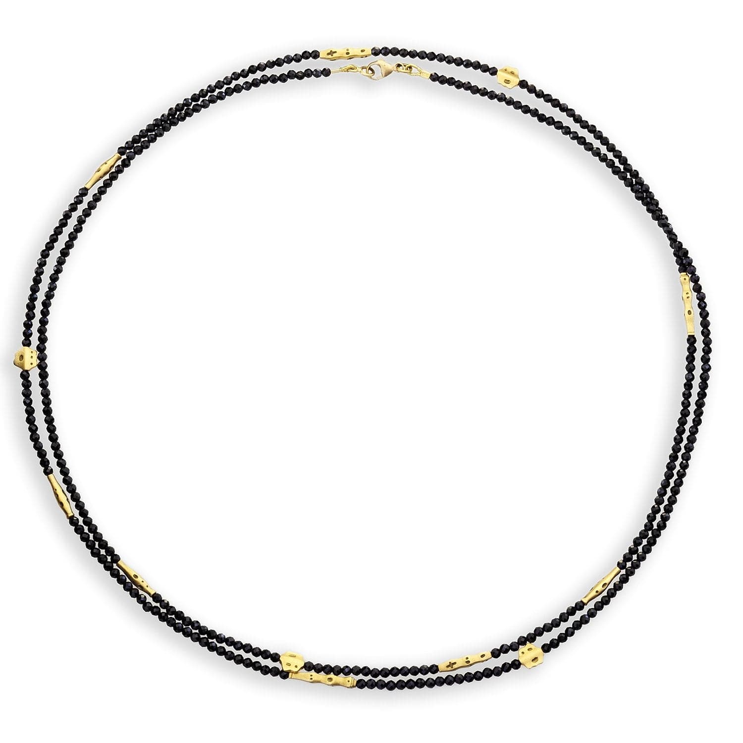 Alex Sepkus Necklaces and Pendants Black Spinel Flora Long Bead Necklace