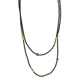 Alex Sepkus Necklaces and Pendants Black Spinel Flora Long Bead Necklace