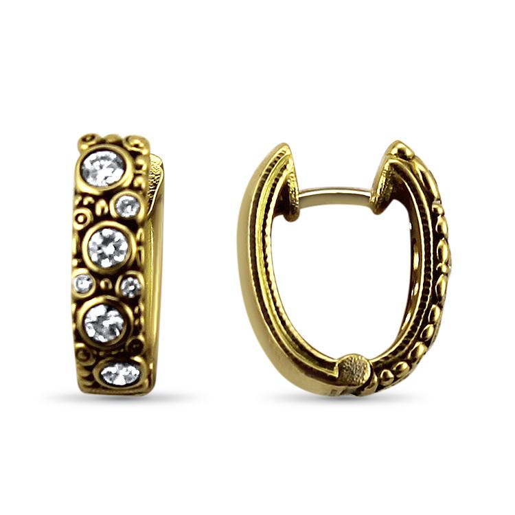Alex Sepkus Earring Oval Diamond Hoop Earrings