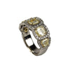 Christopher Designs Ring 18K White and Yellow Gold Yellow Diamond Ring 6.5