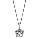 Christopher Designs Necklaces and Pendants 18k White Gold and Diamond Star Motif Pendant