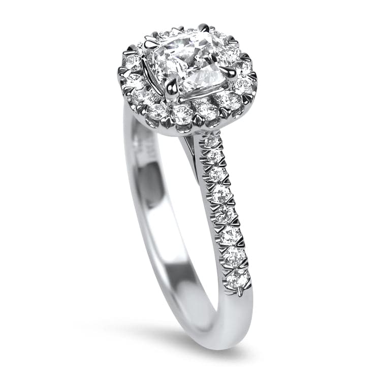 Christopher Designs Bridal Engagement Ring 18k White Gold Christopher Designs Crisscut Engagement Ring 6.5