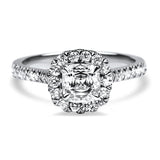 Christopher Designs Bridal Engagement Ring 18k White Gold Christopher Designs Crisscut Engagement Ring 6.5