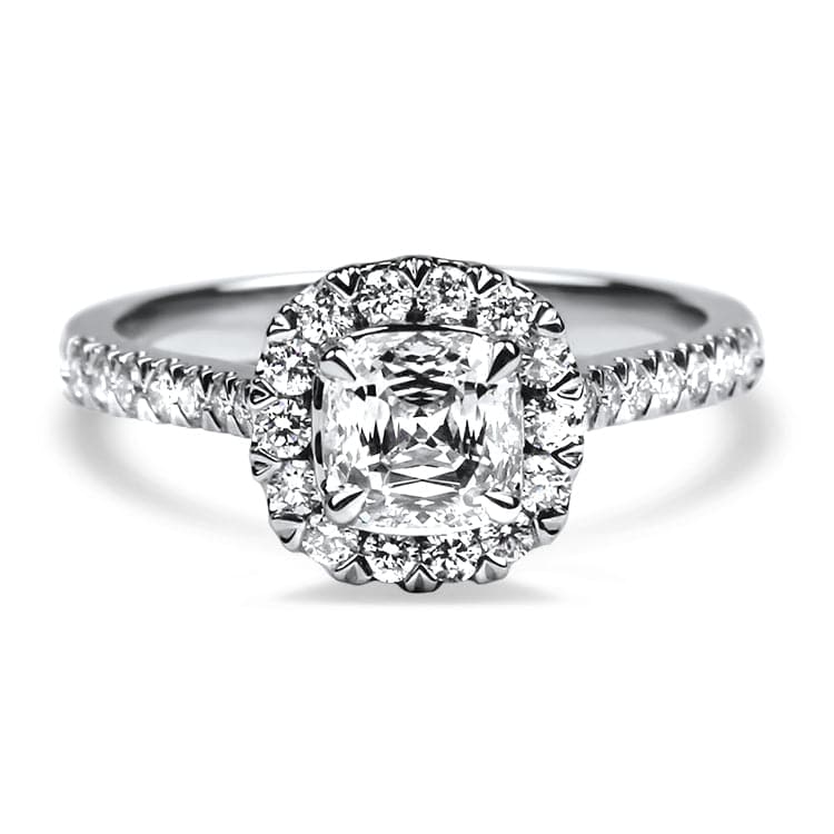 Christopher Designs Bridal Engagement Ring 18k White Gold Christopher Designs Crisscut Engagement Ring 6.5