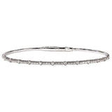 Christopher Designs Bracelet Crisscut Diamond Memory Cuff Bracelet