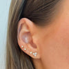 Dana Rebecca Designs Earring Ava Bea Trio Diamond Studs - White Gold