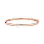 Dana Rebecca Designs Bracelet Cynthia Rose Pave Dome Bangle Bracelet - Rose Gold