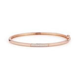 Dana Rebecca Designs Bracelet Cynthia Rose Pave Dome Bangle Bracelet - Rose Gold