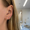 Dana Rebecca Designs Earring DRD Medium Diamond Huggies