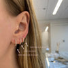Dana Rebecca Designs Earring DRD Medium Diamond Huggies