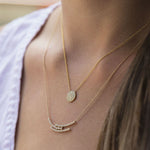 Dana Rebecca Designs Necklaces and Pendants Lauren Joy Medium Disc Necklace 16"
