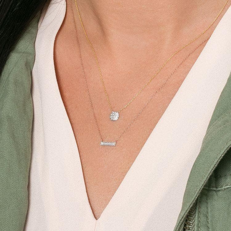 Dana Rebecca Designs Necklaces and Pendants Lauren Joy Mini Disc Necklace 18"