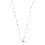 Dana Rebecca Designs Necklaces and Pendants Lulu Jack Single Diamond Necklace - White Gold 16/18"