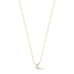 Dana Rebecca Designs Necklaces and Pendants Lulu Jack Single Diamond Necklace - Yellow Gold 16/18"