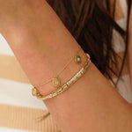 Dana Rebecca Designs Bracelet Melody Eden Gold Bar Tennis Bracelet - White Gold