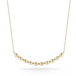 Dana Rebecca Designs Necklaces and Pendants Poppy Rae Large Pebble Bar Necklace- Yellow Gold