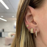 Dana Rebecca Designs Earring Poppy Rae Pebble Flower Stud Earrings - Yellow Gold