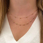 Dana Rebecca Designs Necklaces and Pendants Poppy Rae Pebble Station Necklace