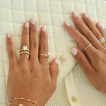Dana Rebecca Designs Ring Reese Brooklyn Knife-Edge Wrap Ring - Rose Gold 6.5