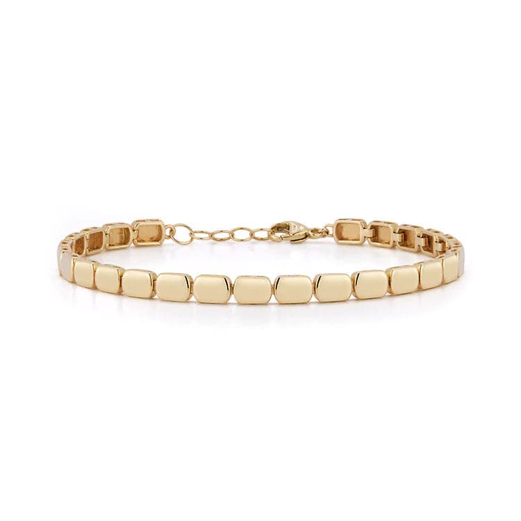 Dana Rebecca Designs Bracelet Sadie Pearl Gold Bar Bracelet - Yellow Gold